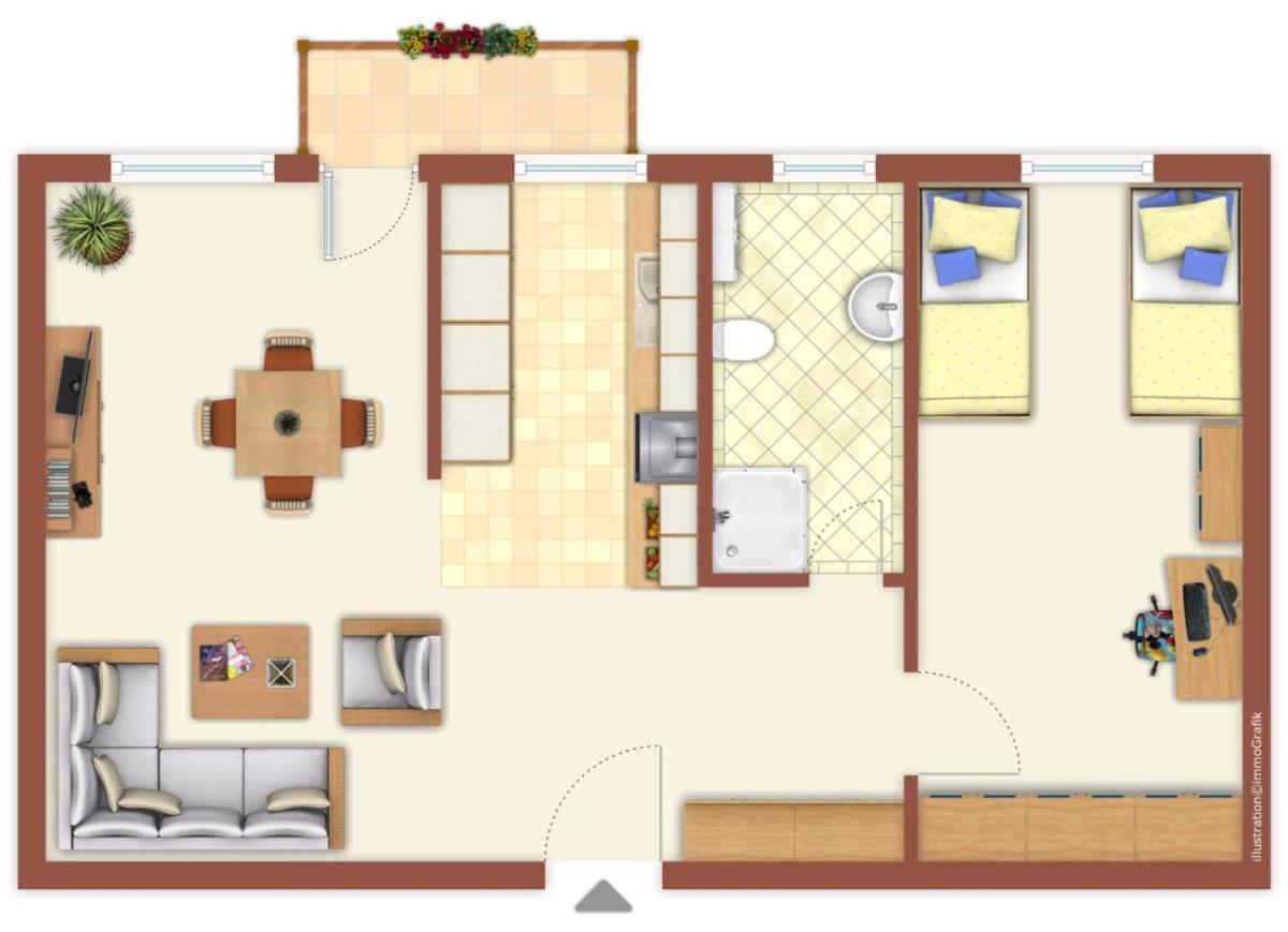Apartamento Charlotte, Direkt Am Kurpark Rostock Exterior foto